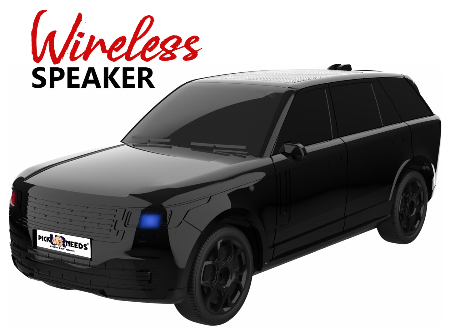 Pick Ur Needs Car Design Wireless Speaker USB / TF Card / FM Support RGB Light 1200mAh Battery 10 W Bluetooth Speaker